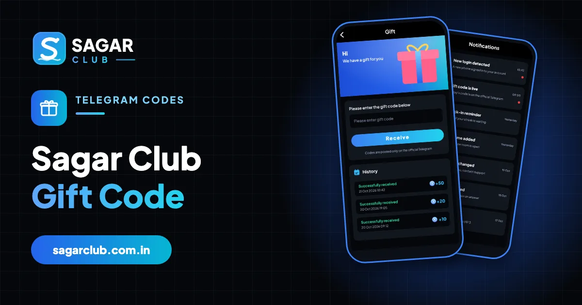 Sagar Club Gift Code guide