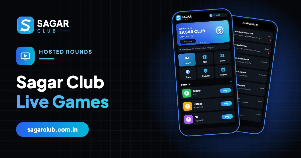 Sagar Club Live Games guide